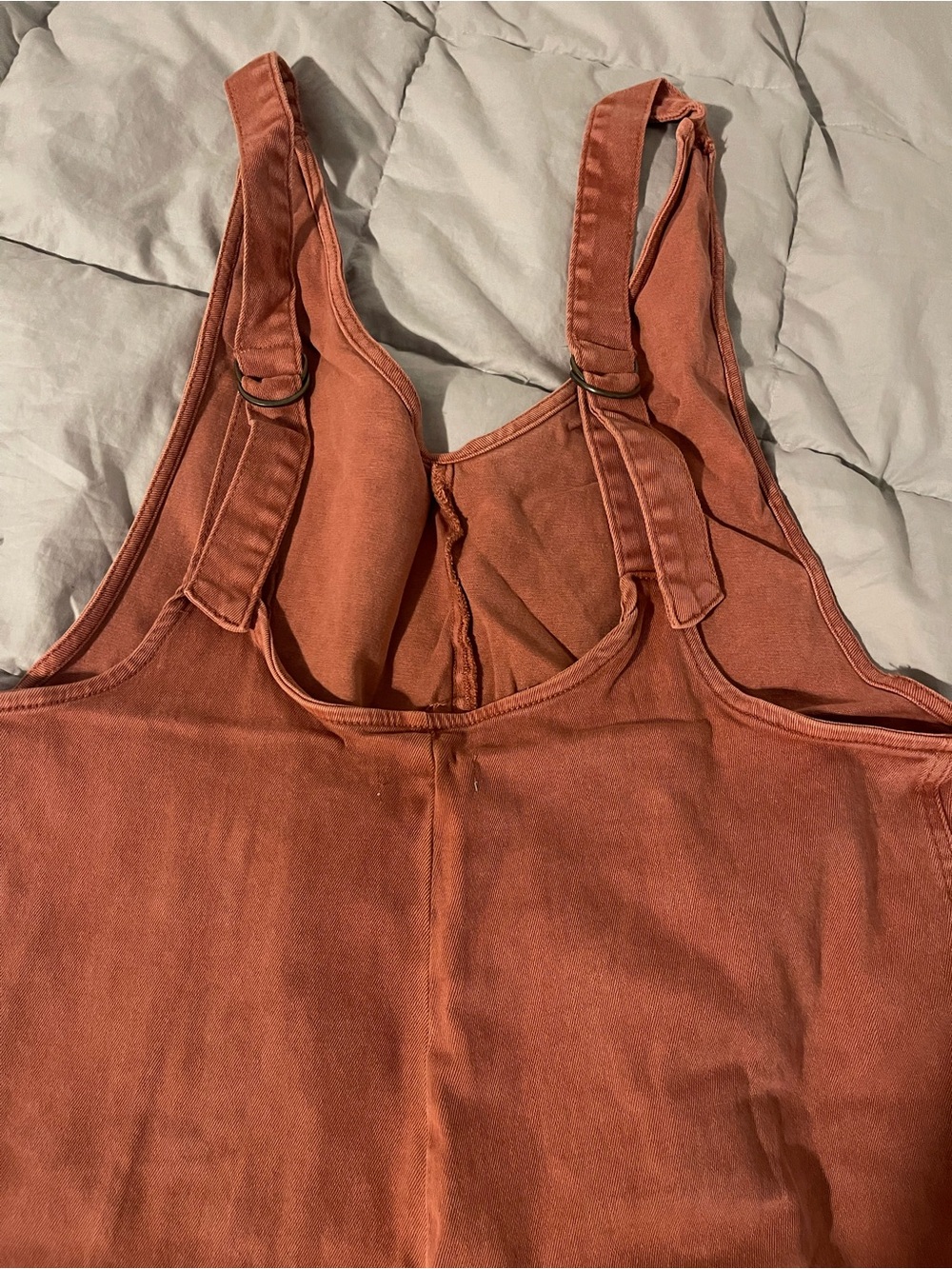 Zenana Outfitters Rust Jumpsuit Romper - Picture 3 of 3
